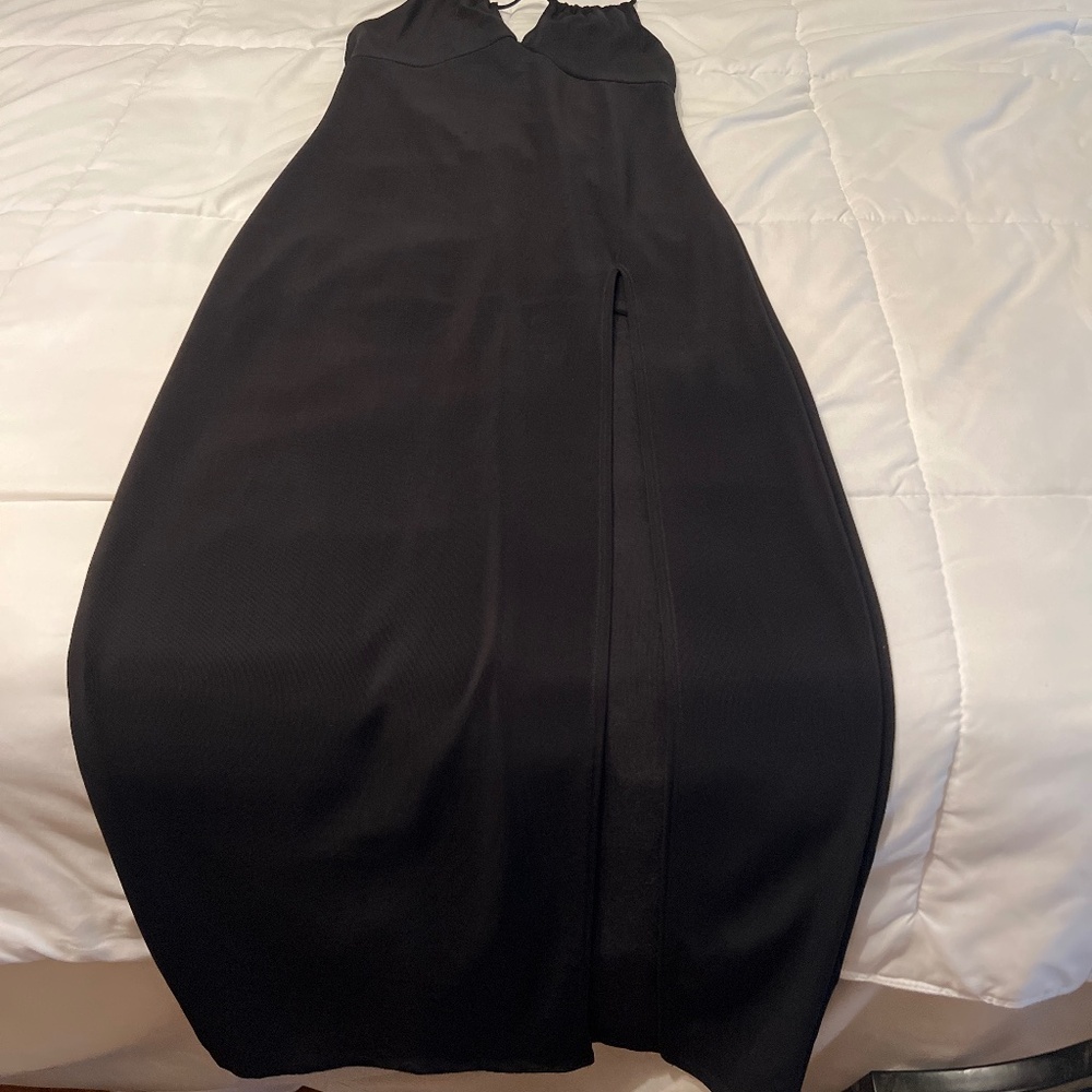 Skim For Black Dress with Side Split